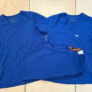 Figs Winning Blue scrub set